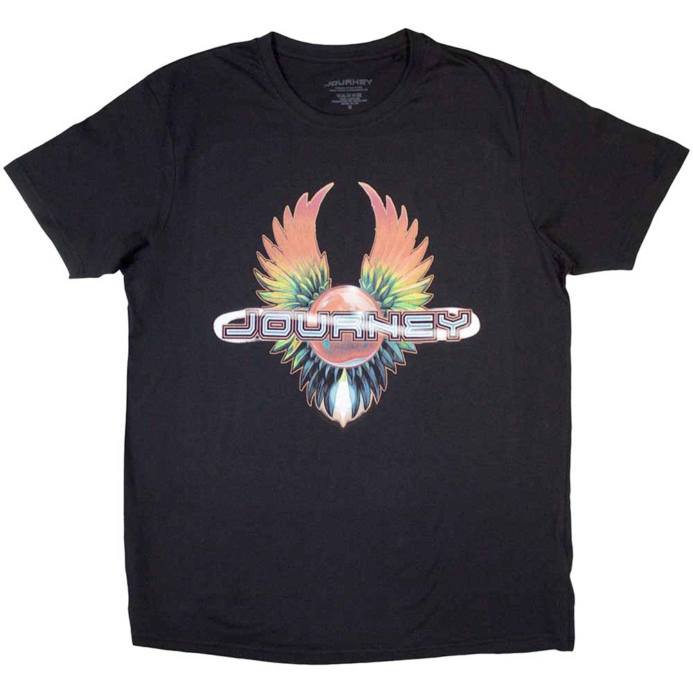 Journey - TieDye Wings Heren Tshirt - Zwart